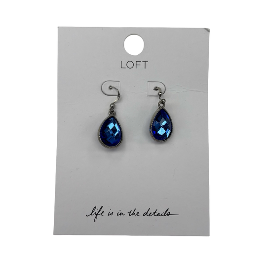 Earrings Dangle/Drop By Loft In Blue & Silver