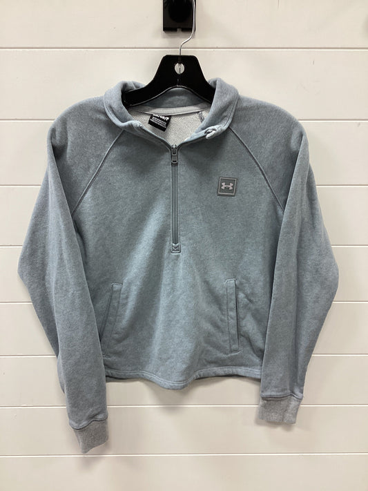 Athletic Top Ls Collar By Under Armour In Blue, Size:S