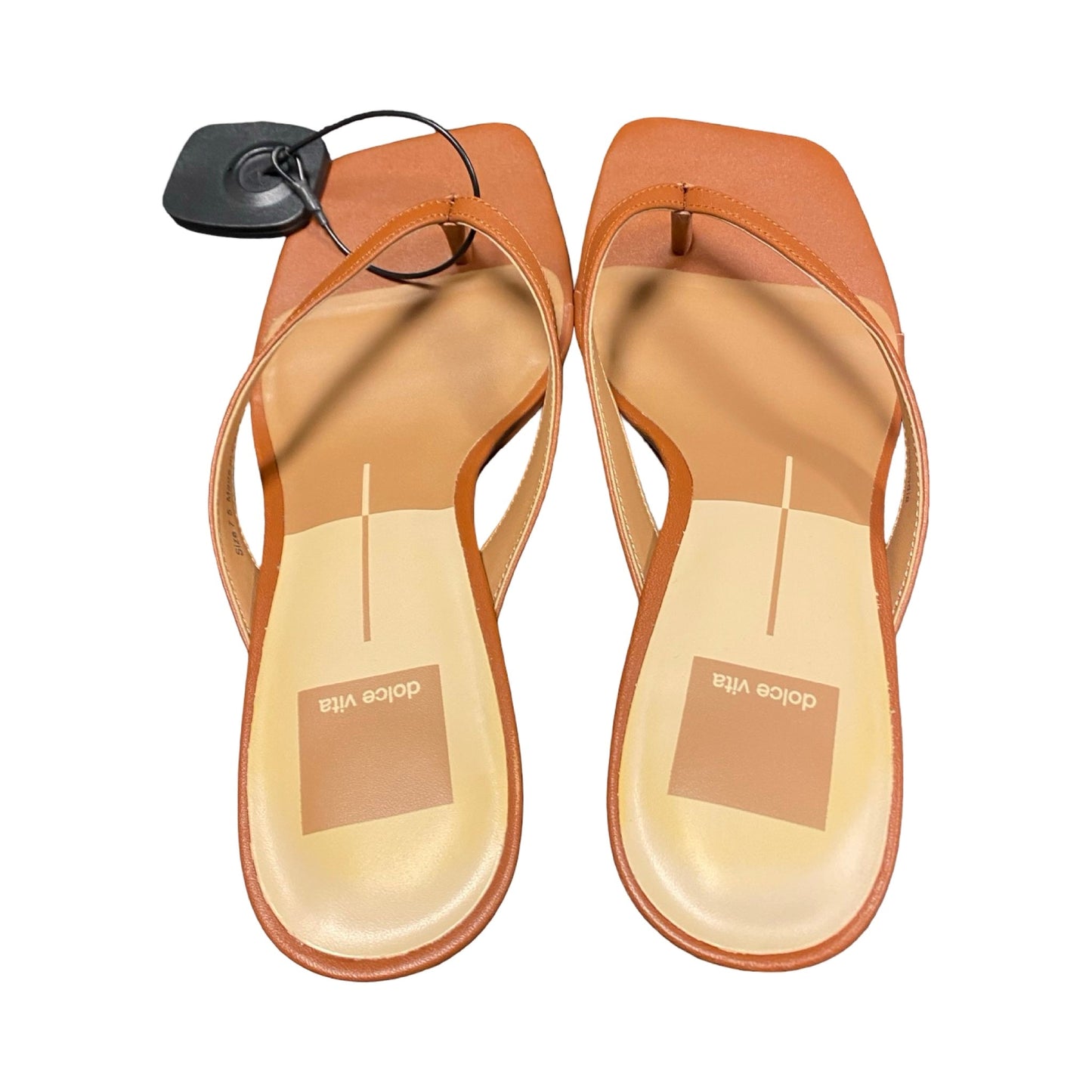 Sandals Heels Kitten By Dolce Vita In Brown, Size:7.5