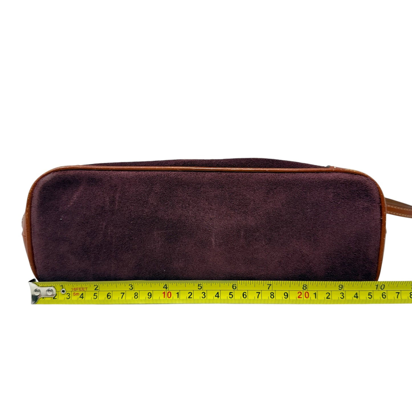 Suede Letter Carrier Crossbody Designer By Dooney And Bourke, Size: Medium
