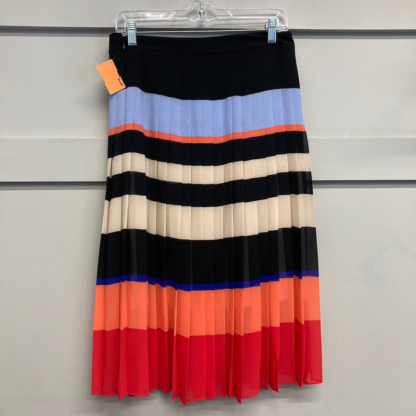 Skirt Midi By Ann Taylor In Striped Pattern, Size:4