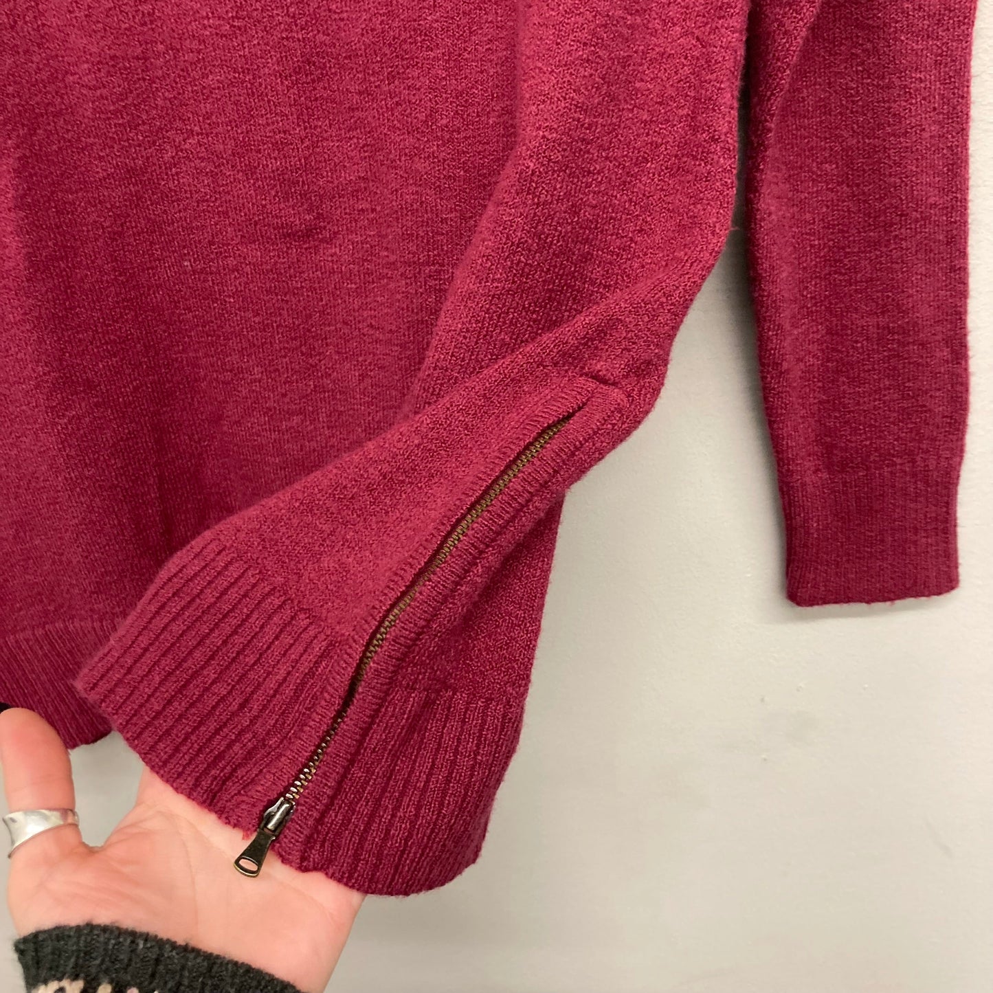 Sweater By Loft In Red, Size:Xs