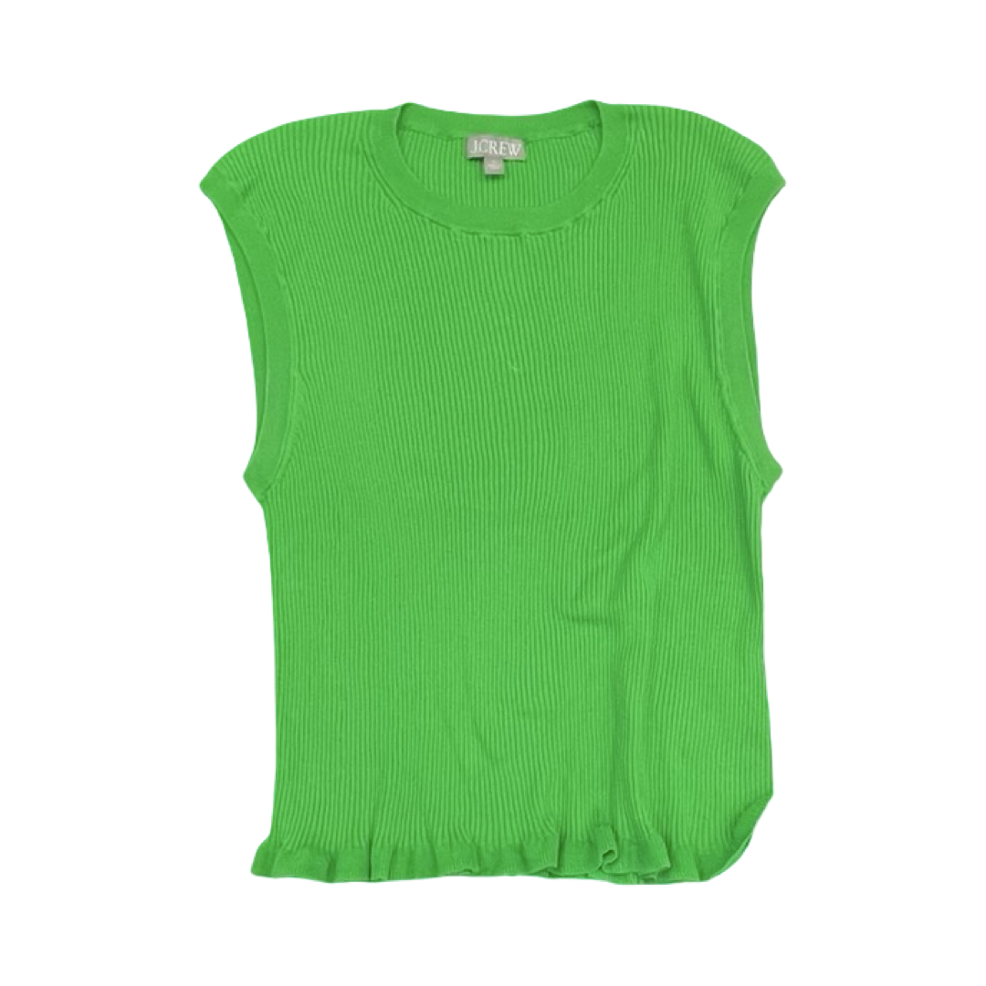 Top Sleeveless By J. Crew In Green, Size:Xl