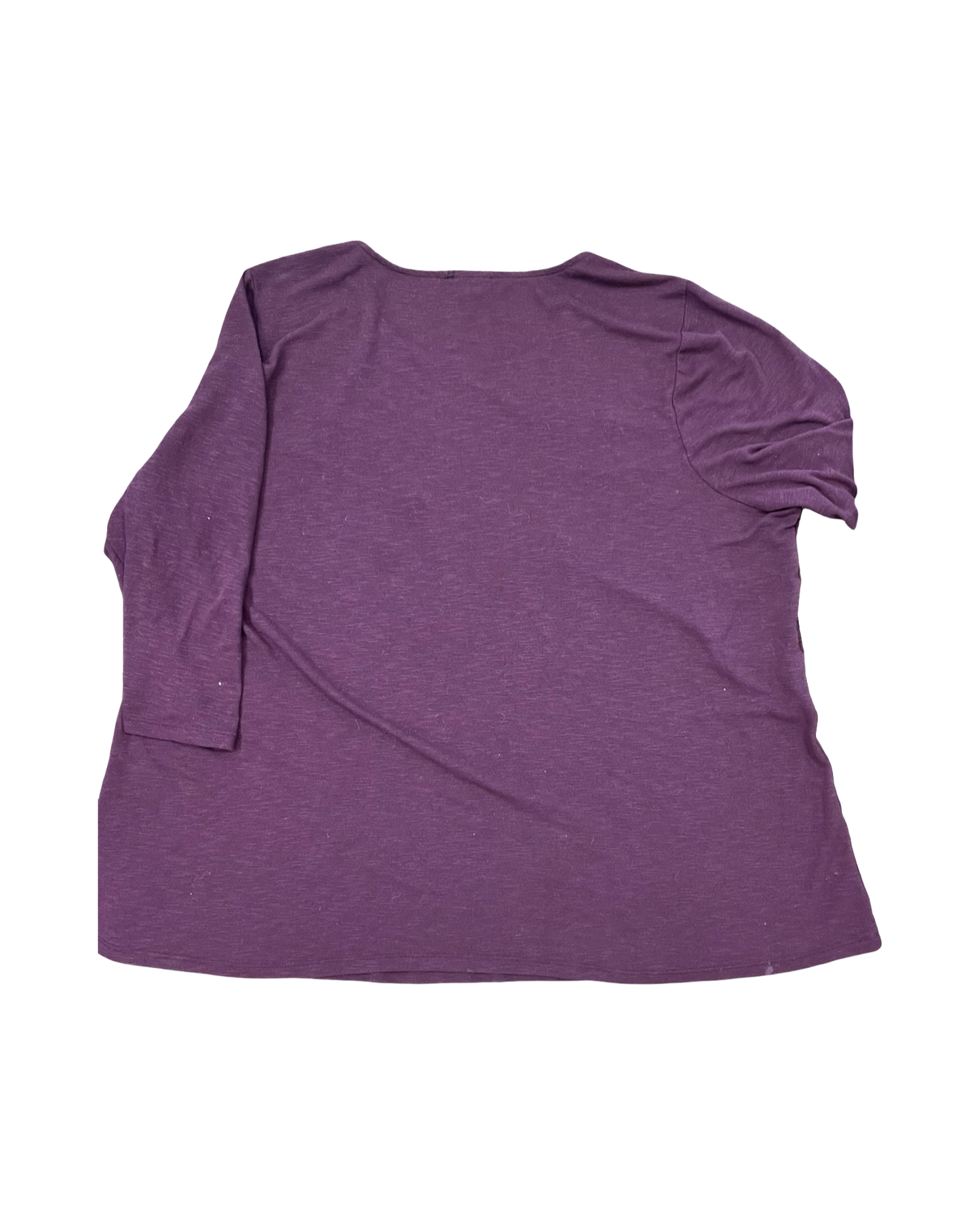 Top 3/4 Sleeve By Lane Bryant In Purple, Size:Xl
