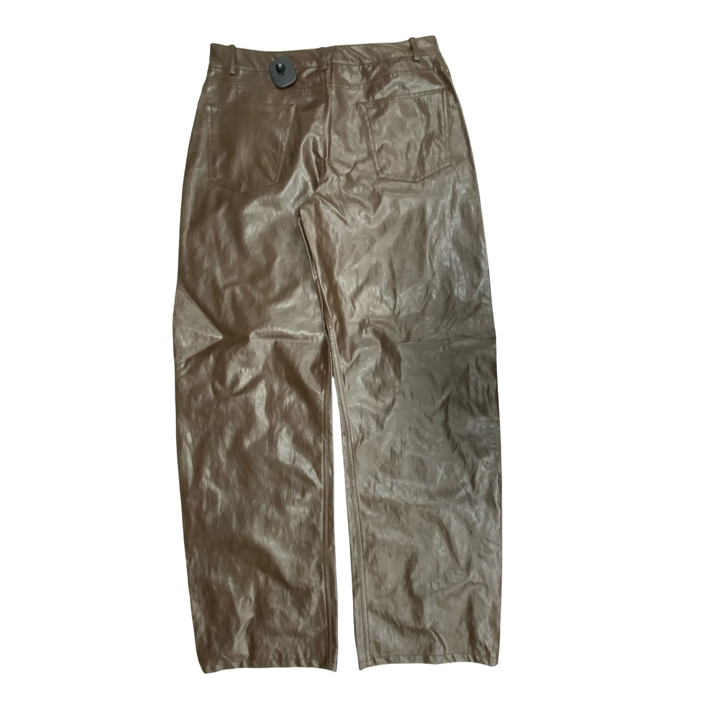 Pants Wide Leg By Zara In Brown, Size:S