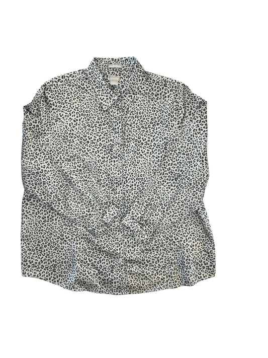 Blouse Ls By Chicos In Leopard Print, Size:2X