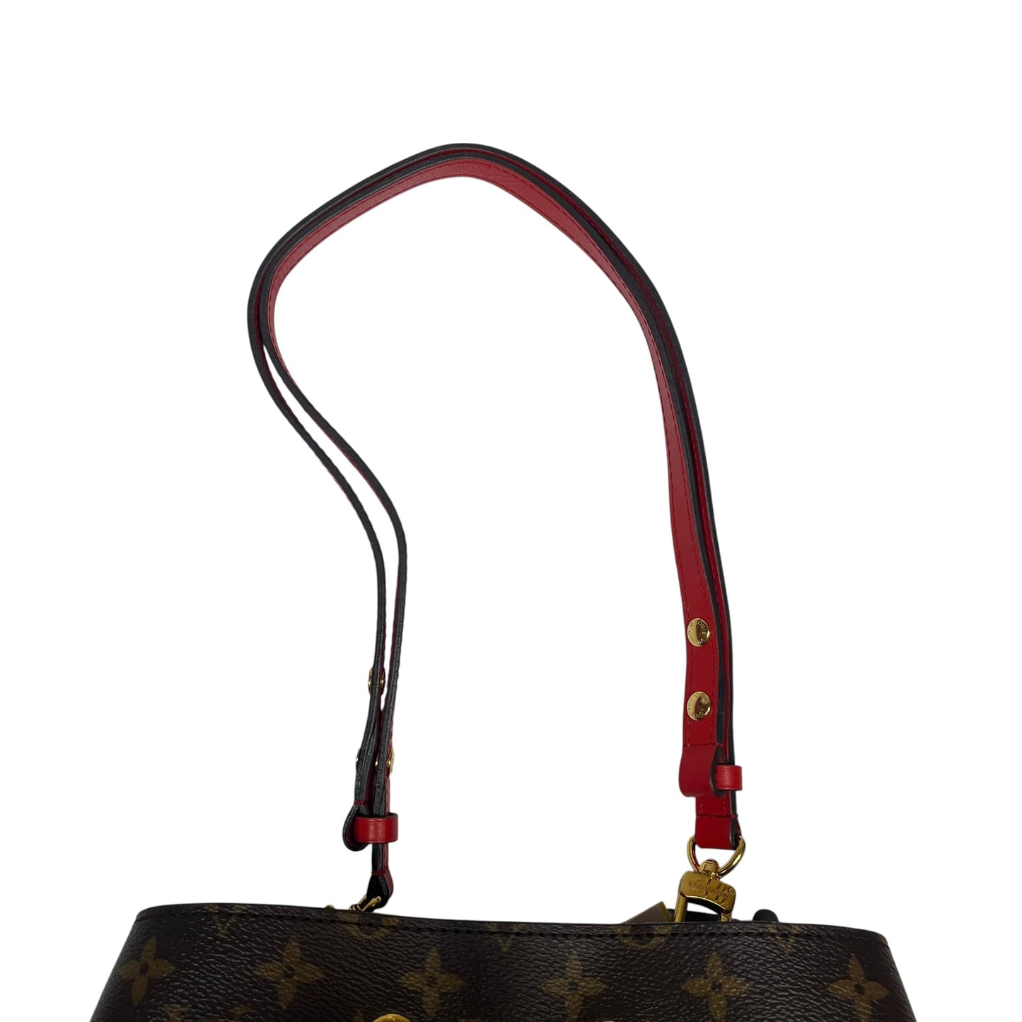 Handbag Luxury Designer By Louis Vuitton In Brown, Size:Medium