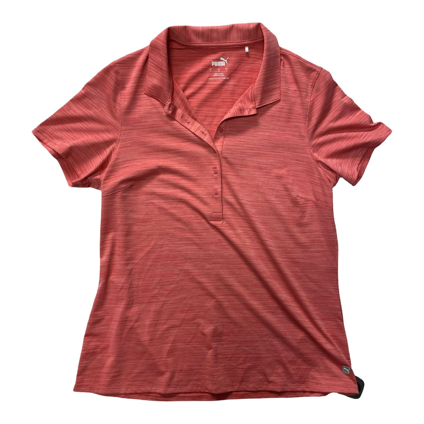 Athletic Top Ss By Puma In Pink, Size:L