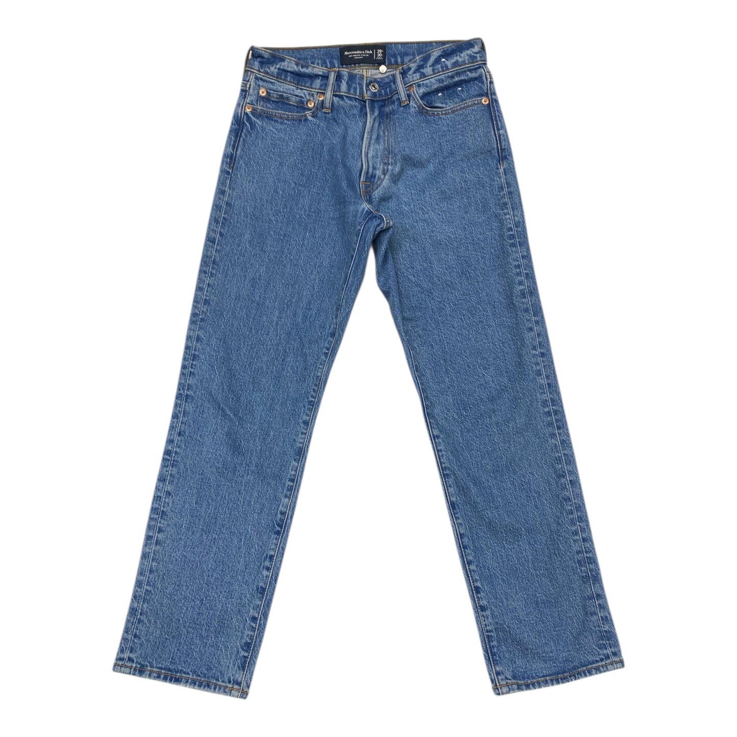 Jeans Straight By Abercrombie And Fitch In Blue, Size:8