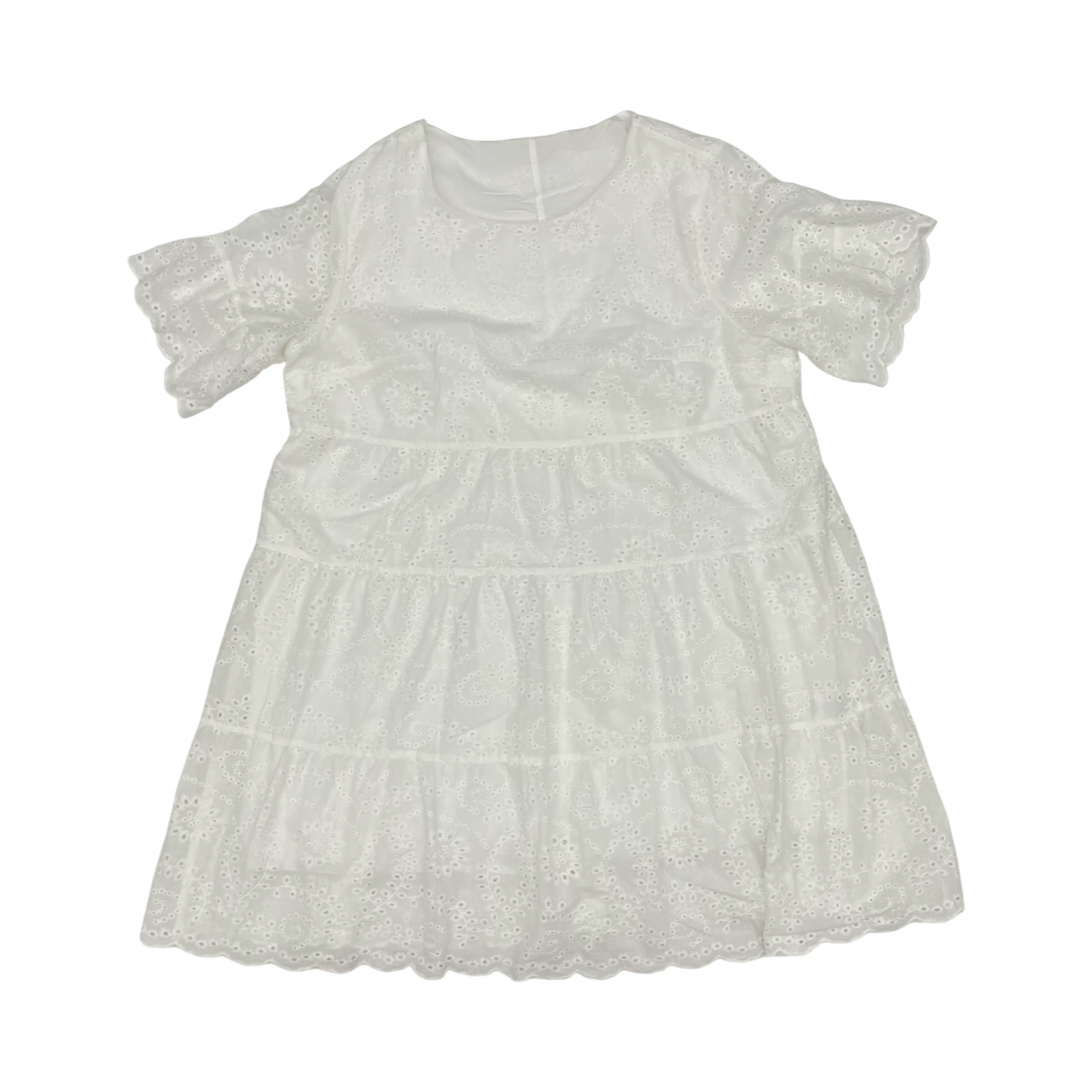 Dress Casual Short By Shein In White, Size:2X