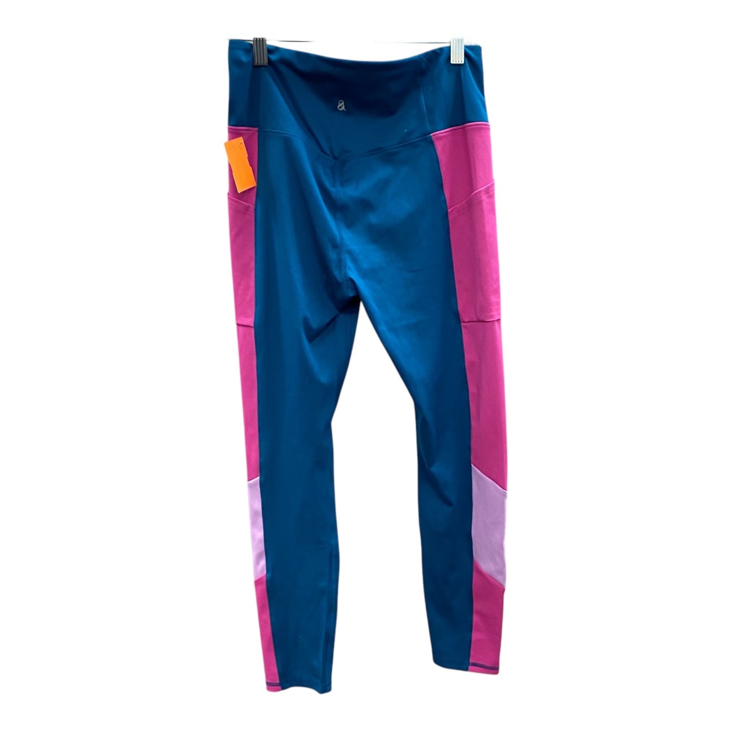 Athletic Leggings By Lou And Grey In Blue & Pink, Size:M