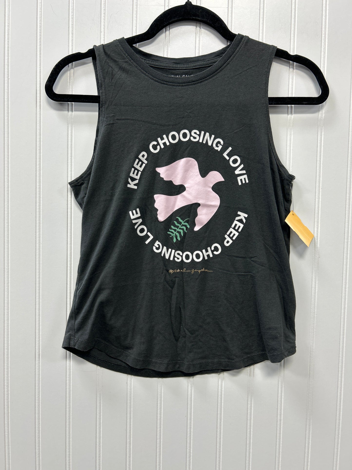 Top Sleeveless By Spiritual Gangster In Grey, Size:S