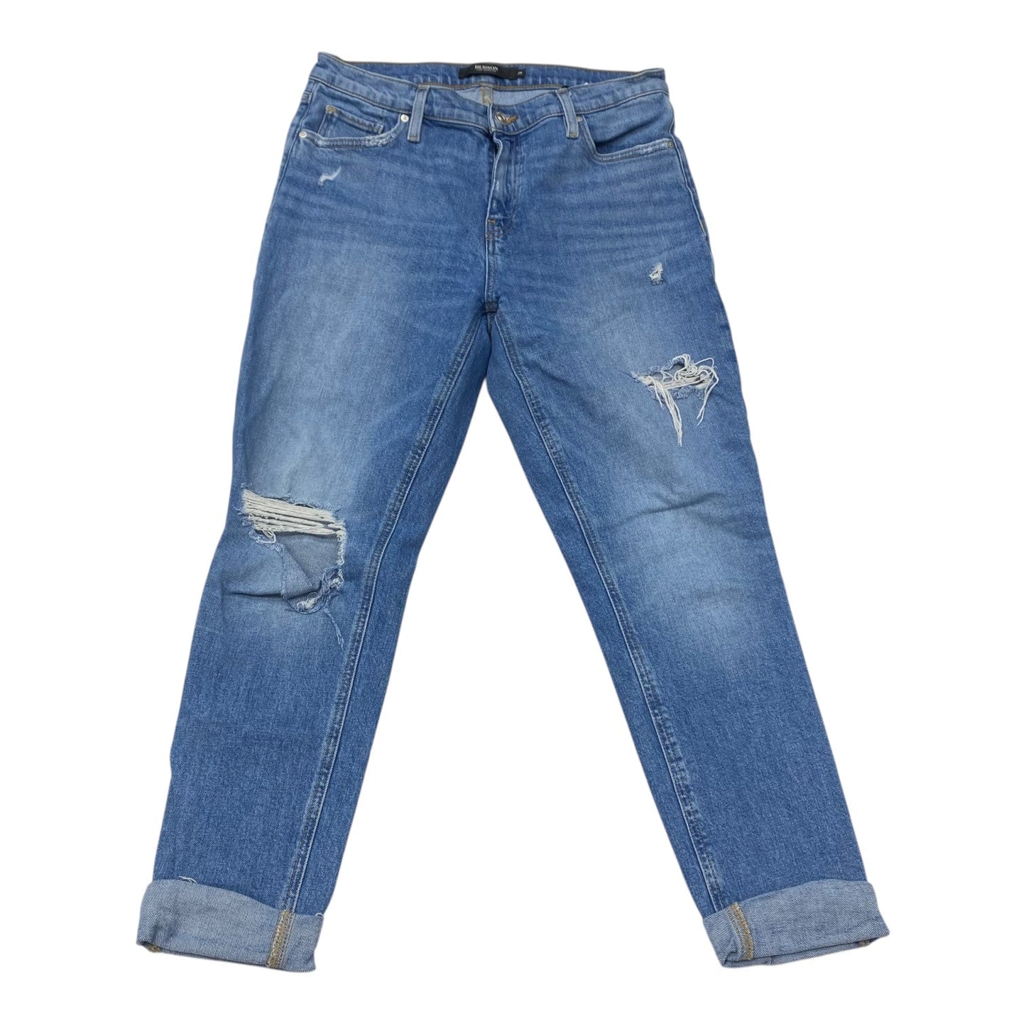 Jeans Cropped By Hudson In Blue Denim, Size:6