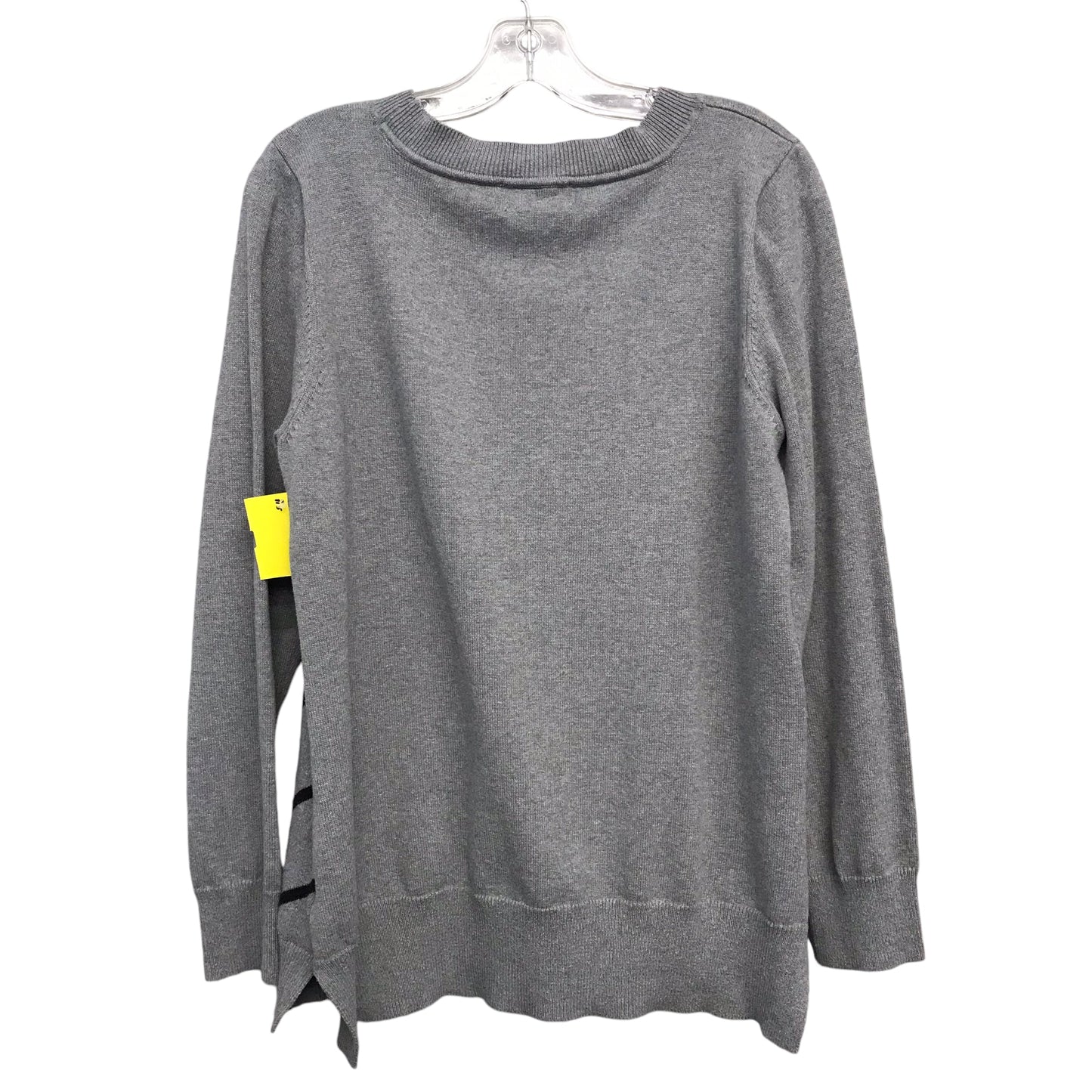 Sweater By Liz Claiborne In Black & Grey, Size:L