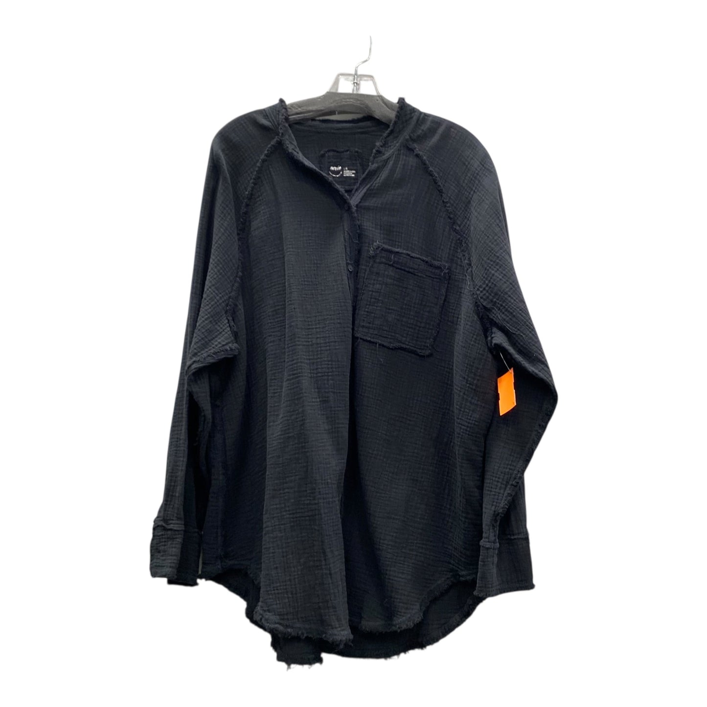 Top Ls By Aerie In Black, Size:L