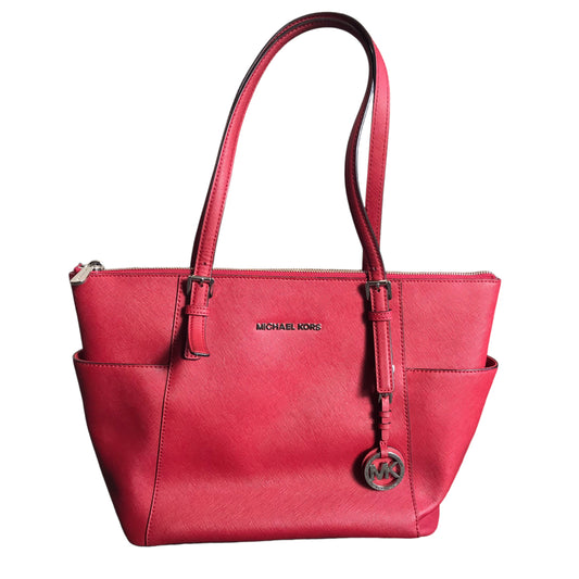 Handbag Designer By Michael Kors In Red, Size:Medium