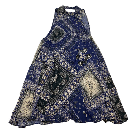 Dress Casual Short By Free People In Blue & Cream, Size:S