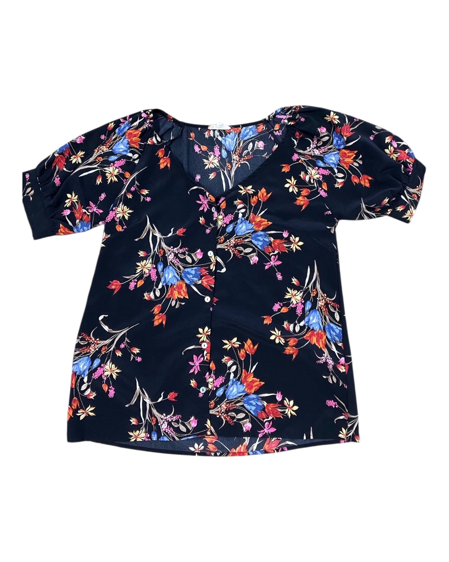 Top Ss By Promesa In Floral Print, Size:S
