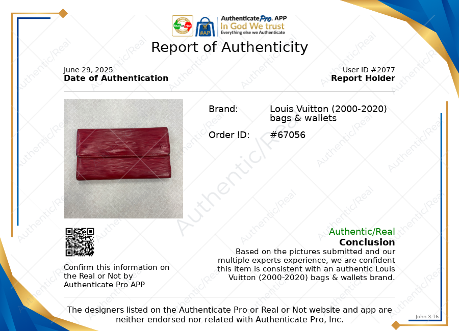 Wallet Luxury Designer By Louis Vuitton, Size: Medium