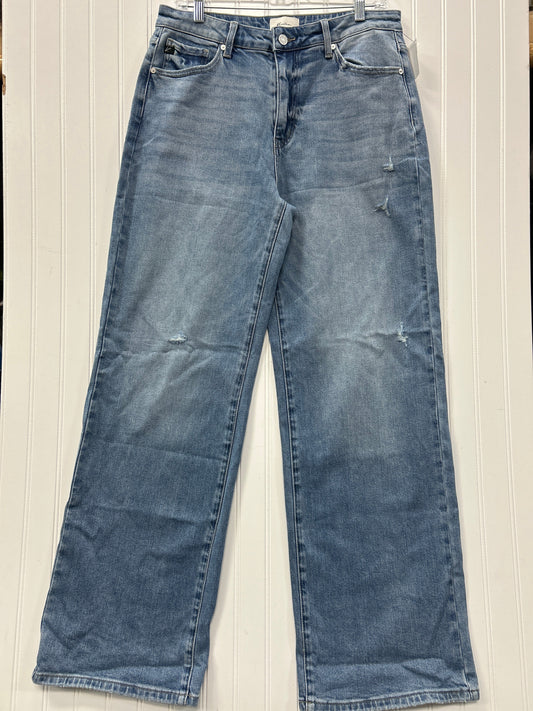 Jeans Wide Leg By Kancan In Blue Denim, Size:8