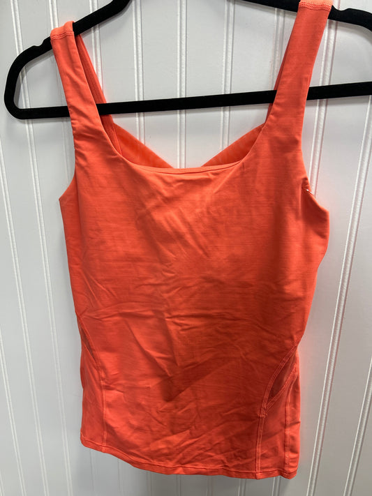 Athletic Tank Top By Lululemon In Coral, Size:10