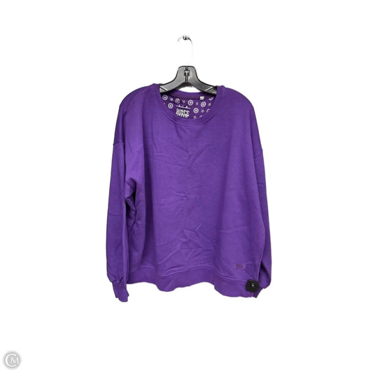 Sweatshirt Crewneck By Clothes Mentor In Purple, Size: L