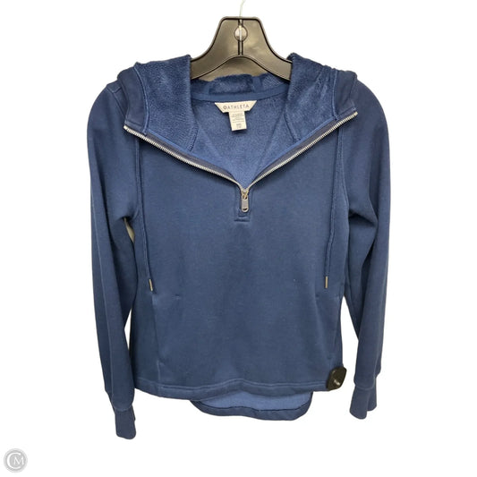 Athletic Sweatshirt Hoodie By Athleta In Navy, Size: Xxs
