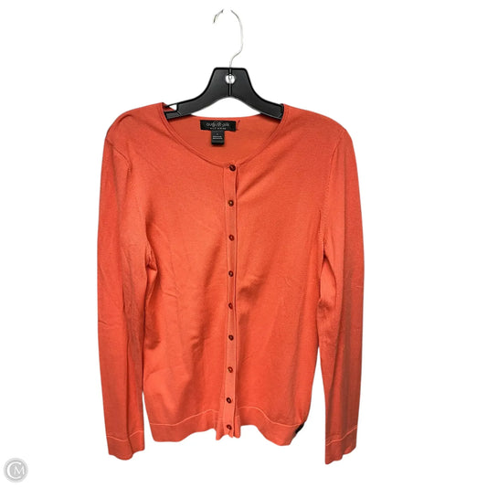 Cardigan By August Silk In Orange, Size: L