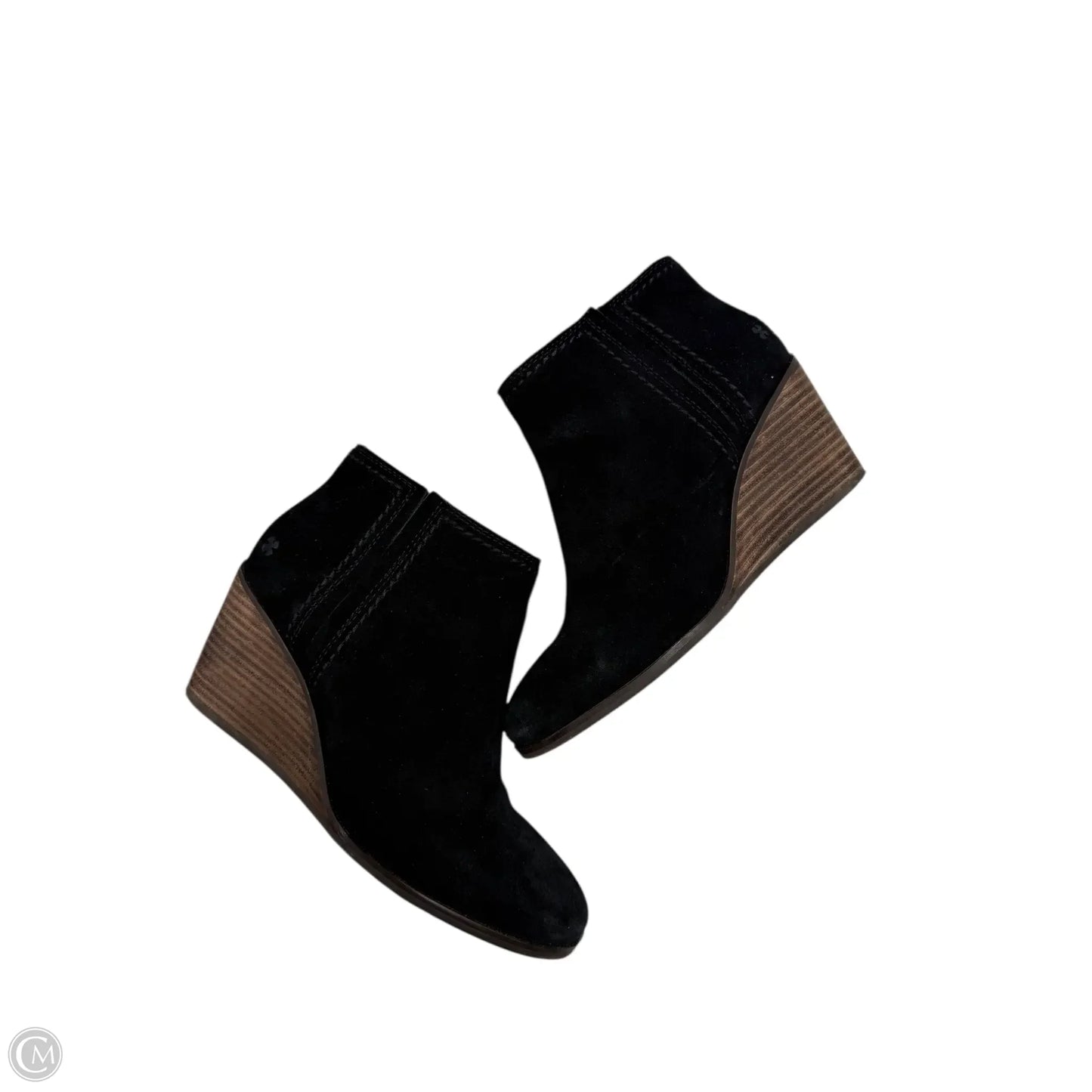 Boots Ankle Heels By Lucky Brand In Black & Brown, Size: 7.5