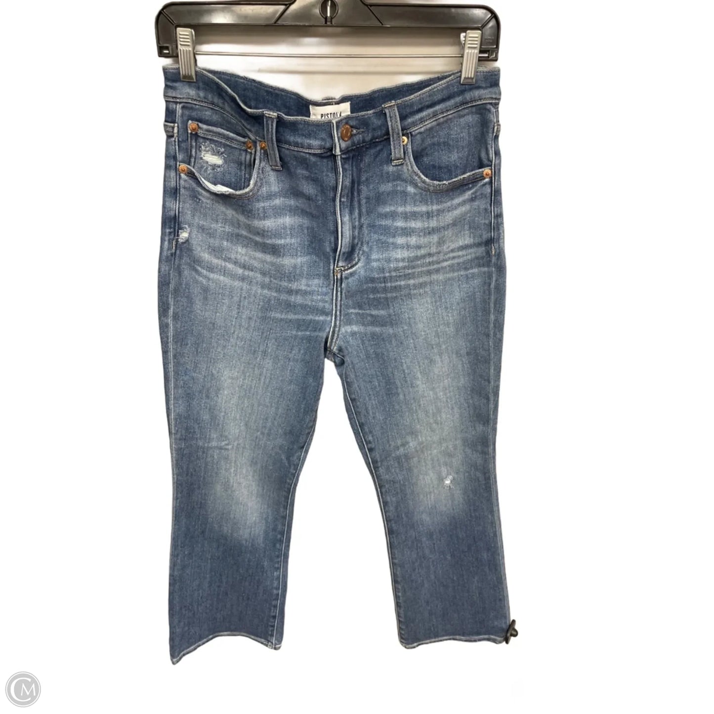 Jeans Cropped By Pistola In Blue, Size: 8