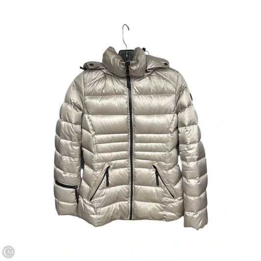 Jacket Puffer & Quilted By Andrew Marc In Gold, Size: S