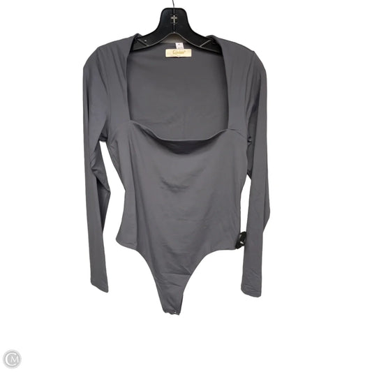 Bodysuit By Clothes Mentor In Grey, Size: Xl