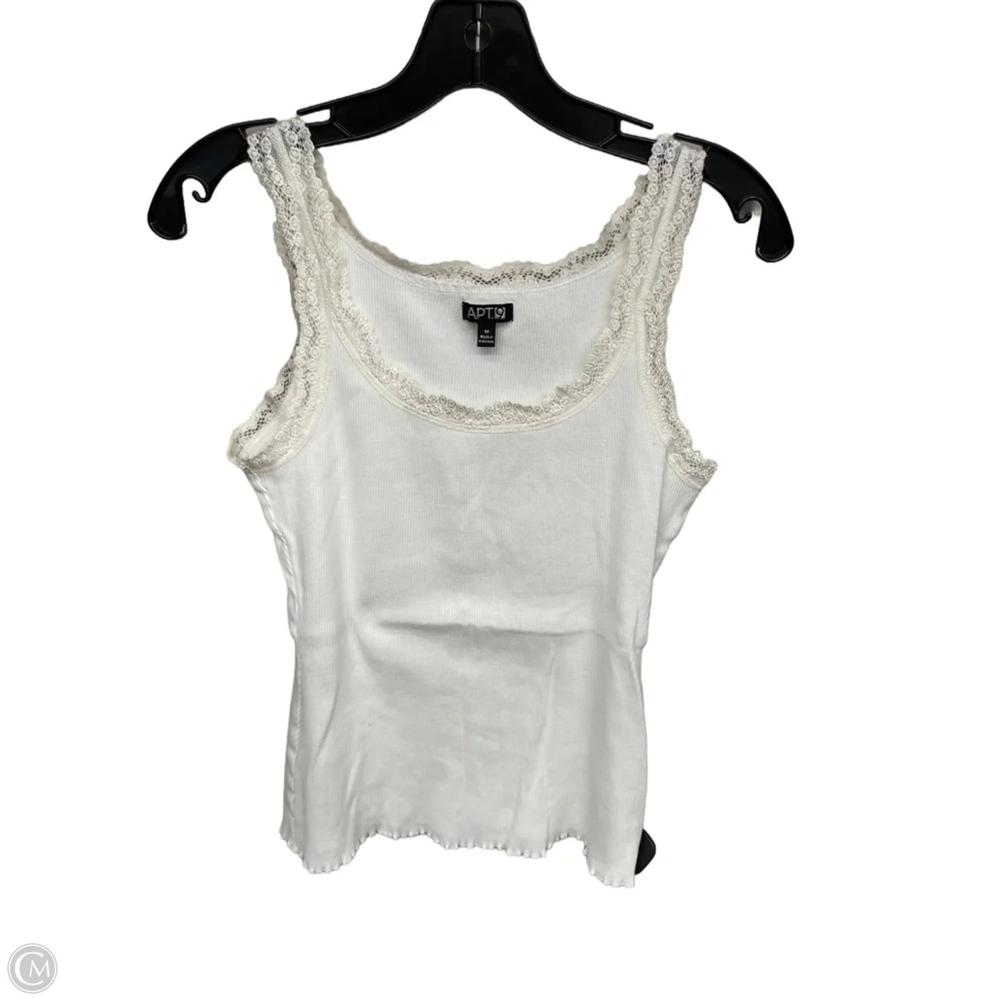 Top Cami By Apt 9 In Ivory, Size: M