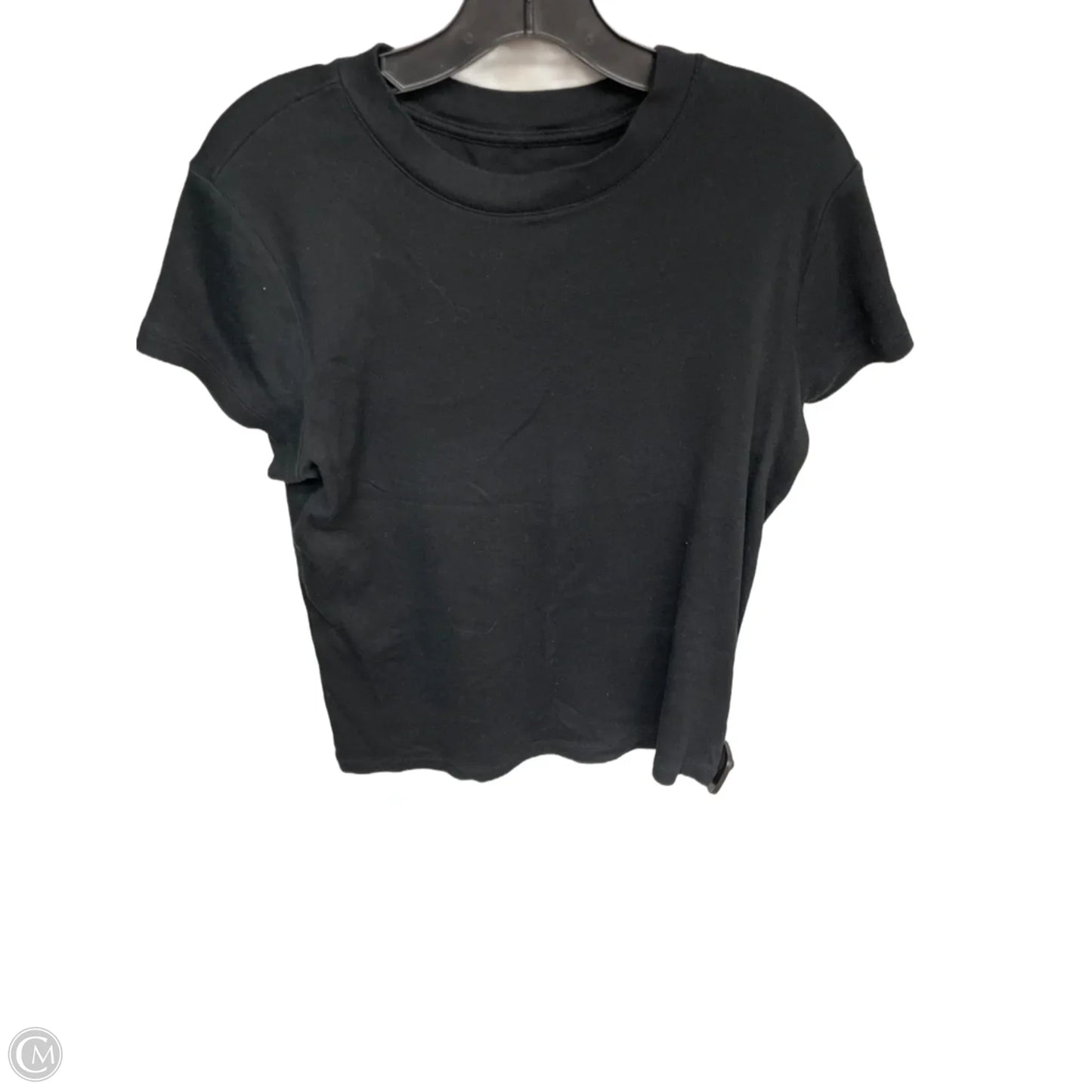 Top Short Sleeve Basic By A New Day In Black, Size: Xxl