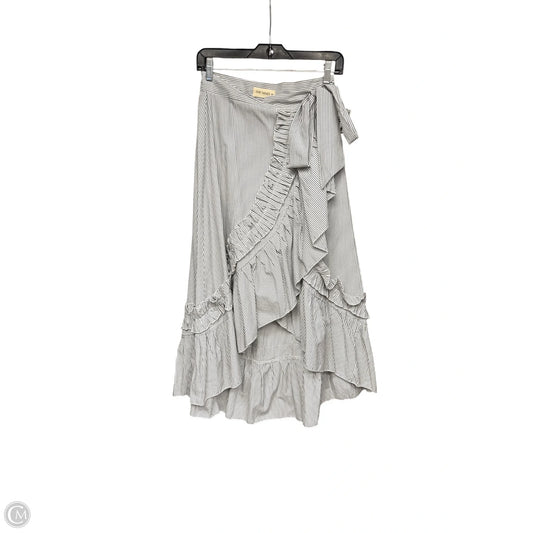 Skirt Maxi By The Nines In Grey & White, Size: M