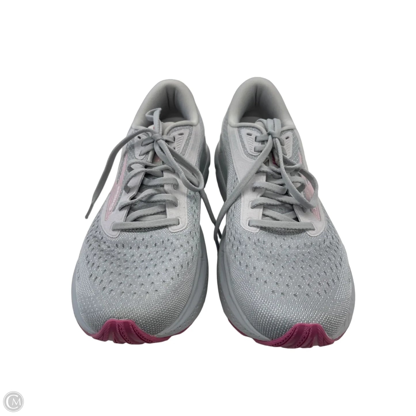 Shoes Athletic By Brooks In Grey & Pink, Size: 10