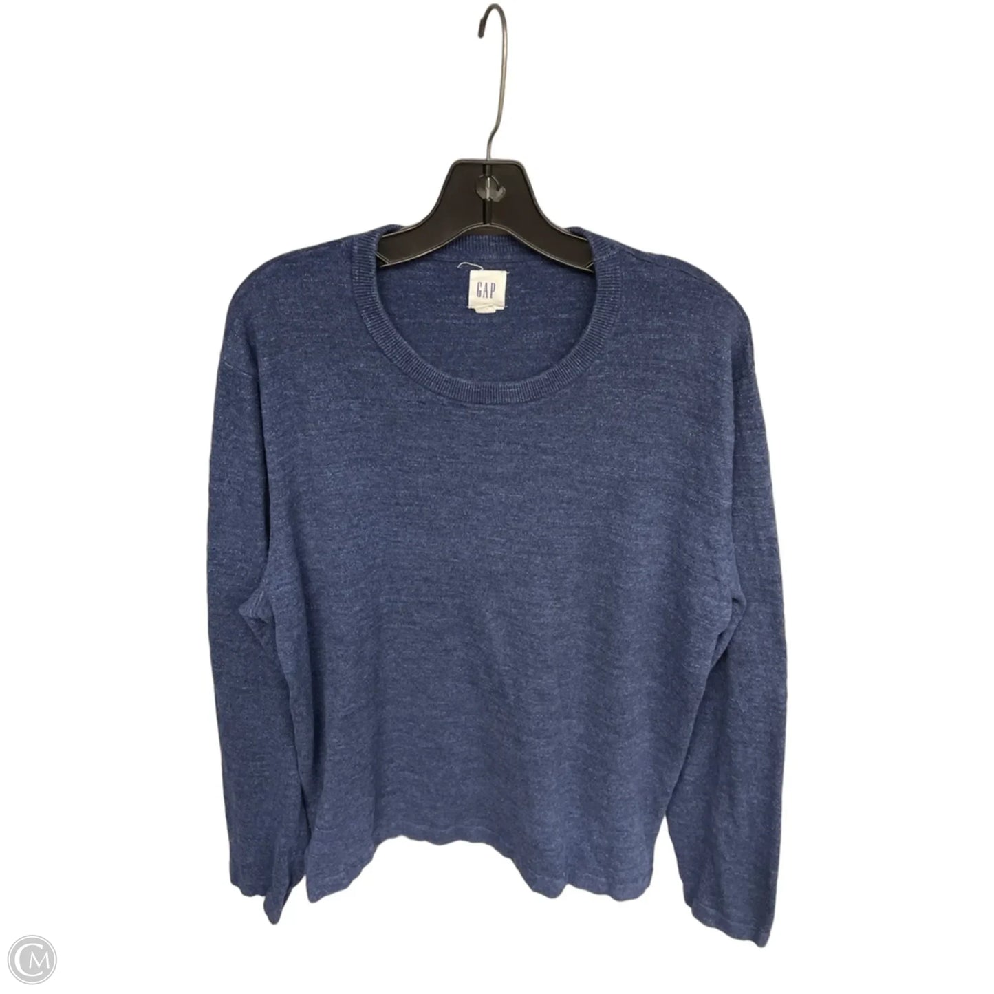 Top Long Sleeve By Gap In Blue, Size: L