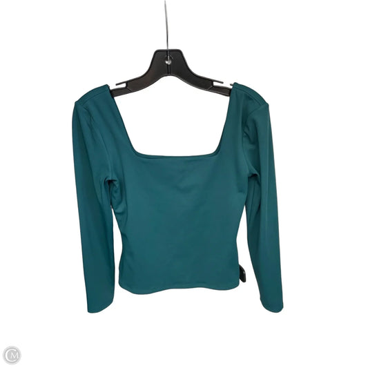 Top Long Sleeve By Express In Teal, Size: S