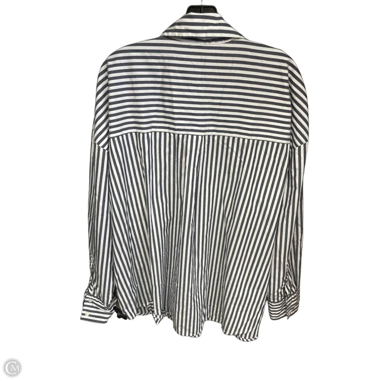 Top Long Sleeve By Abercrombie And Fitch In Striped Pattern, Size: Xl