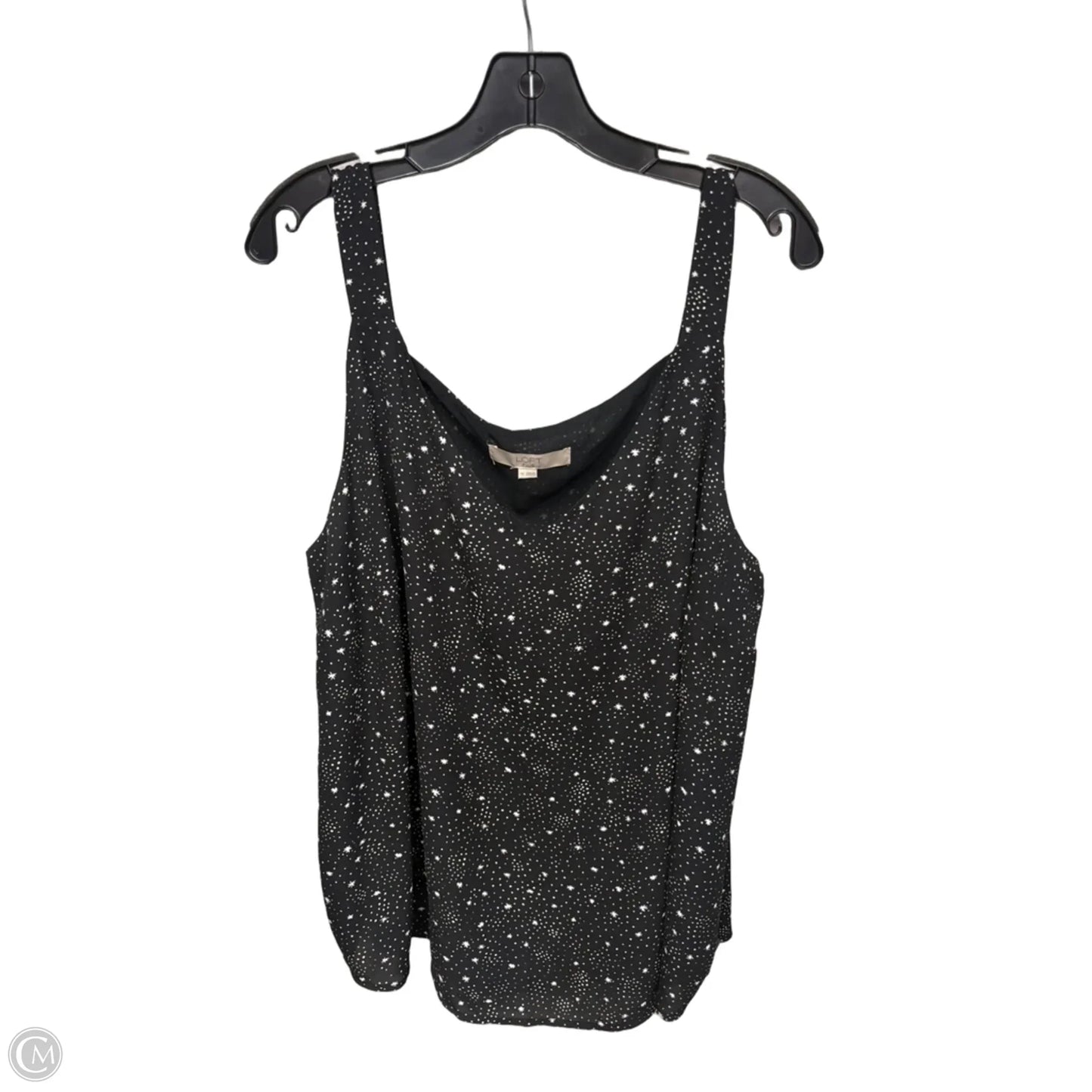 Top Sleeveless By Loft In Black & White, Size: 18