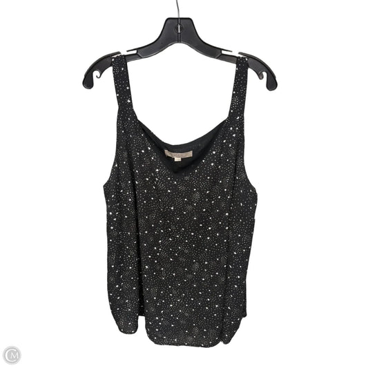 Top Sleeveless By Loft In Black & White, Size: 18