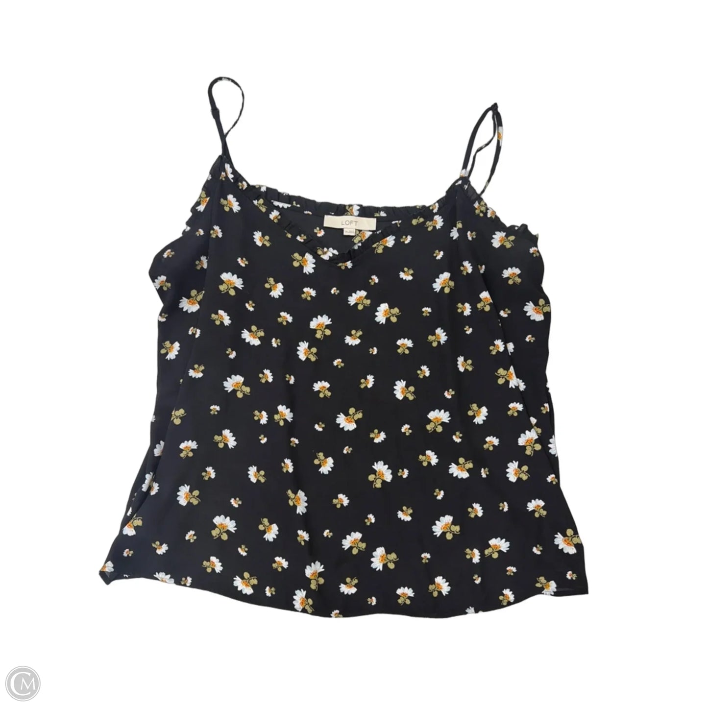 Top Sleeveless By Loft In Floral Print, Size: Xxl