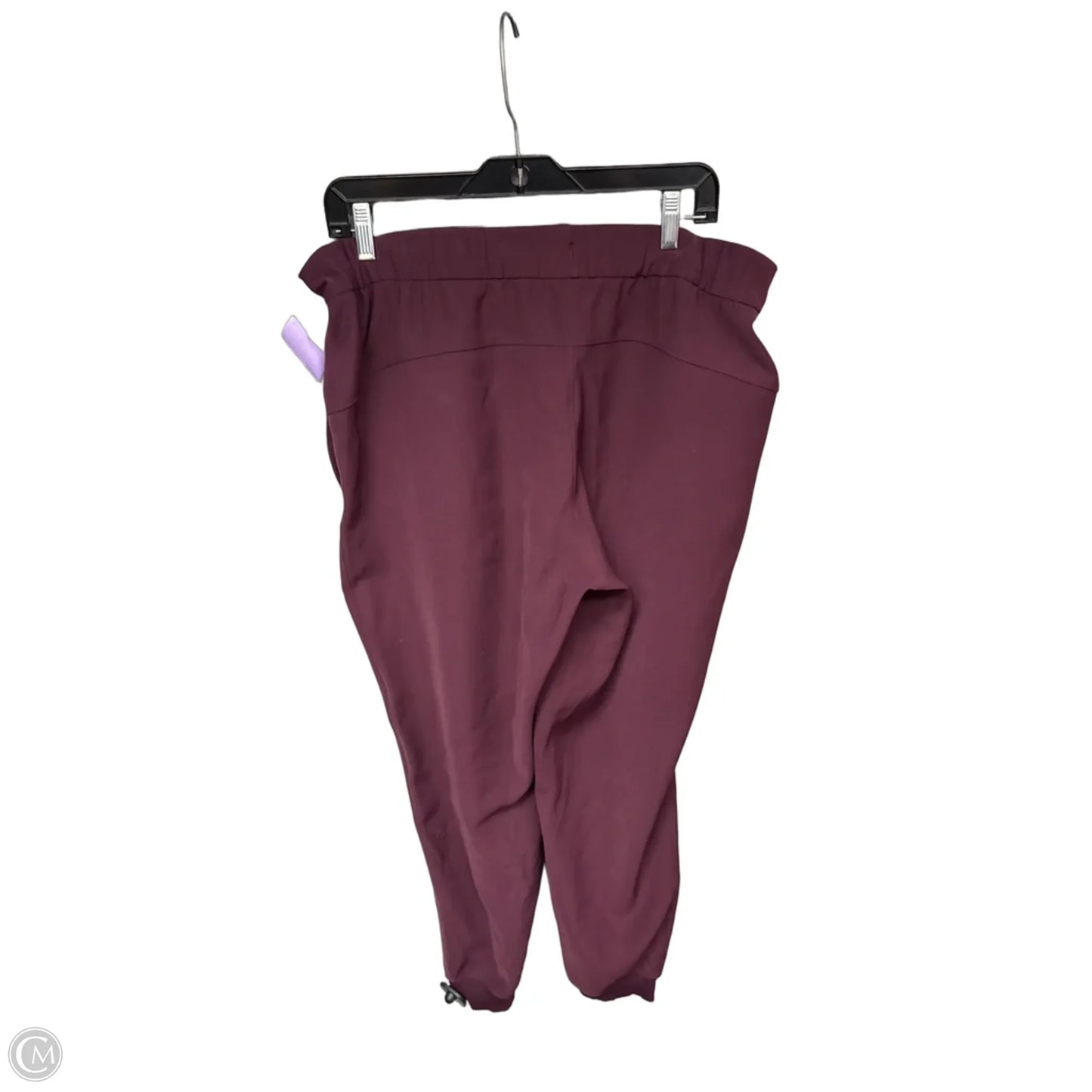 Athletic Pants By Lululemon In Maroon, Size: 12