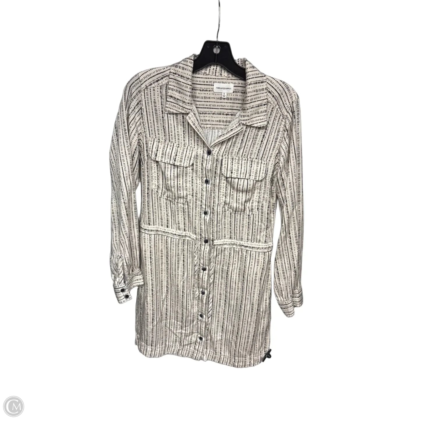 Dress Casual Midi By Thread And Supply In Black & Cream, Size: S