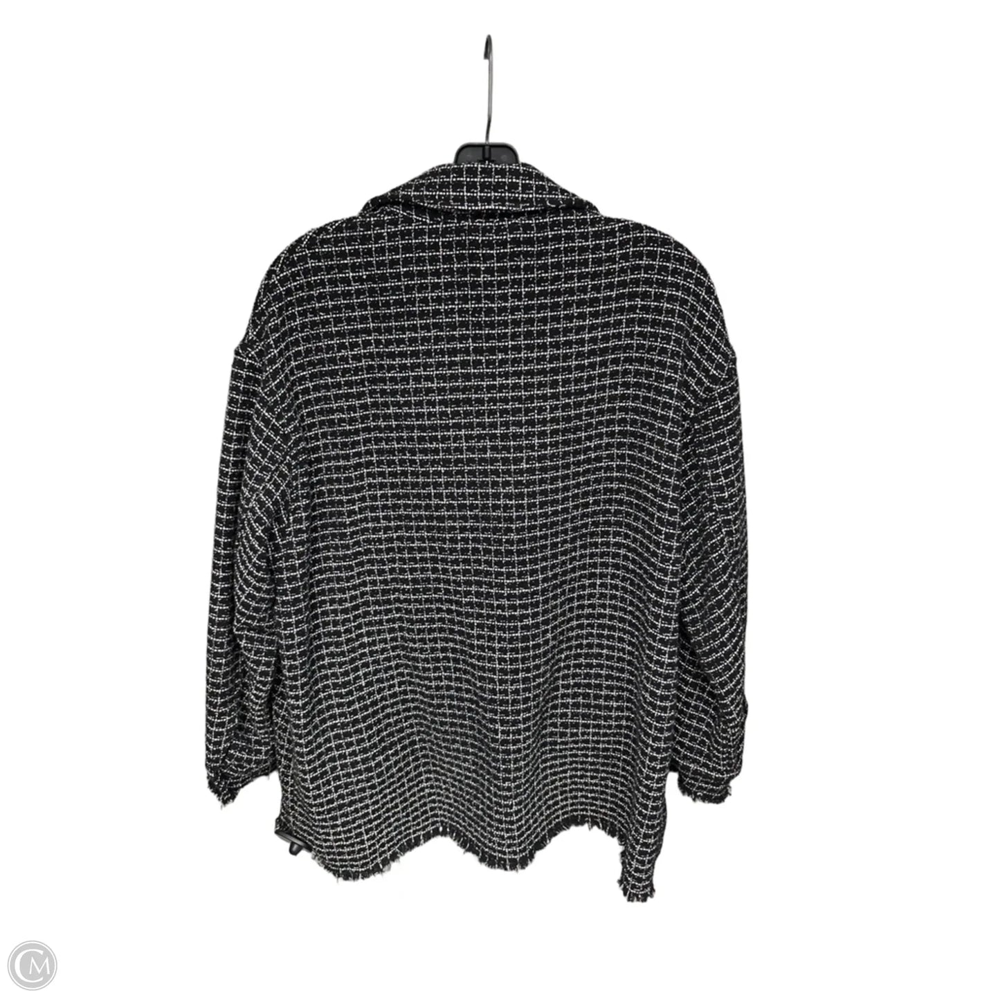 Blazer By Zara In Black & White, Size: M