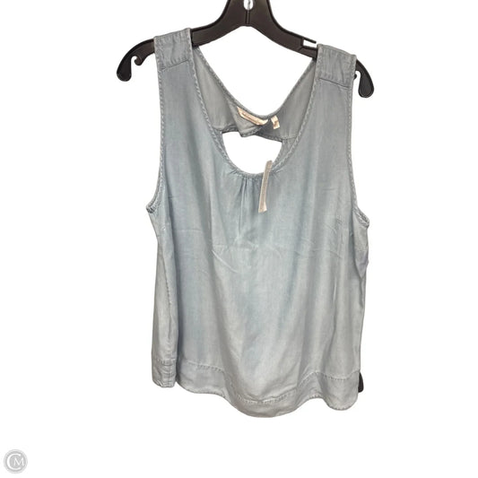 Top Sleeveless By Soft Surroundings In Blue, Size: Xl