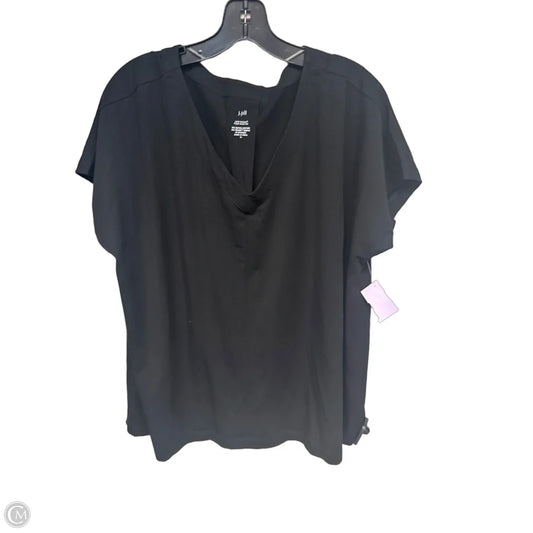 Top Short Sleeve Basic By J. Jill In Black, Size: Xl