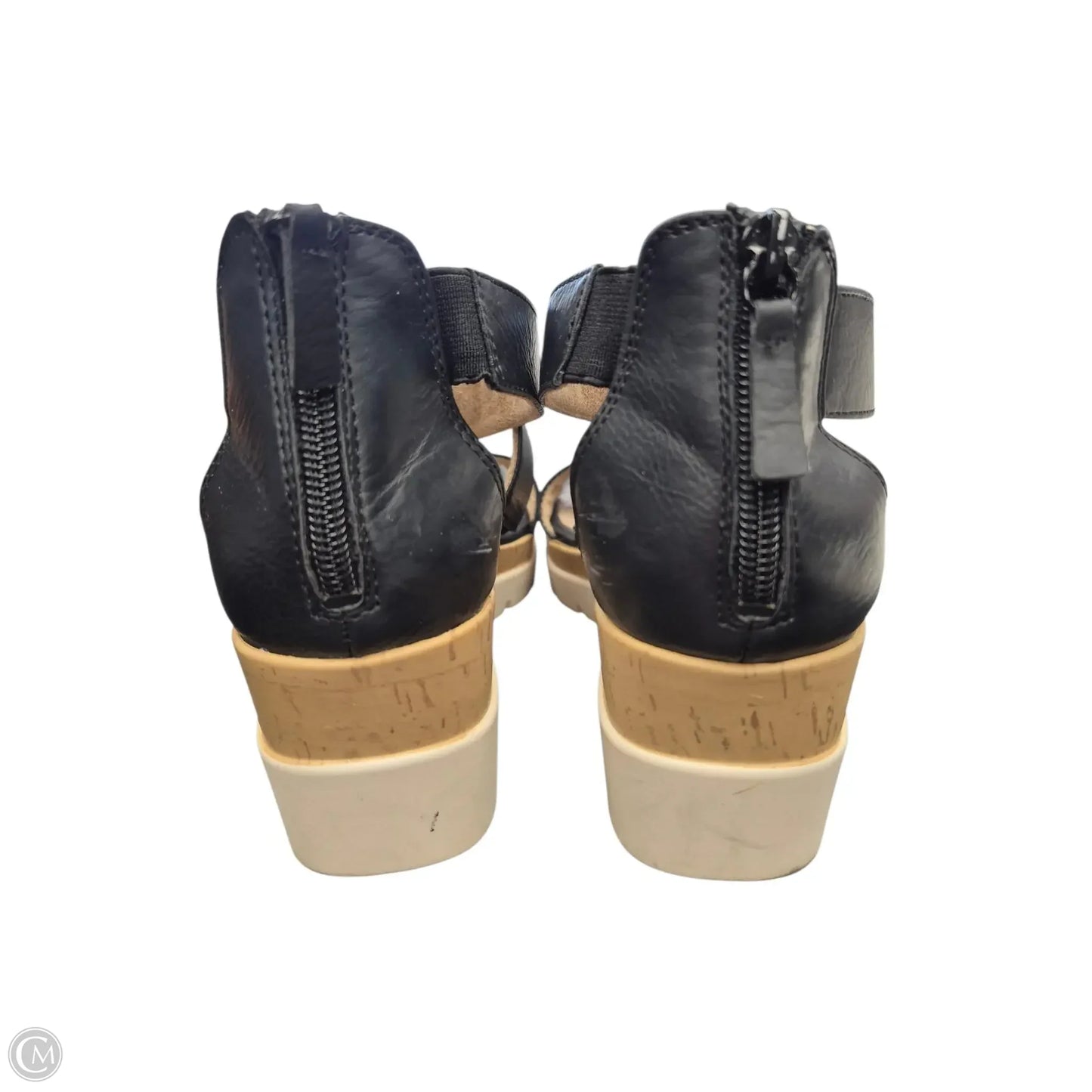 Sandals Heels Wedge By Naturalizer In Black, Size: 7