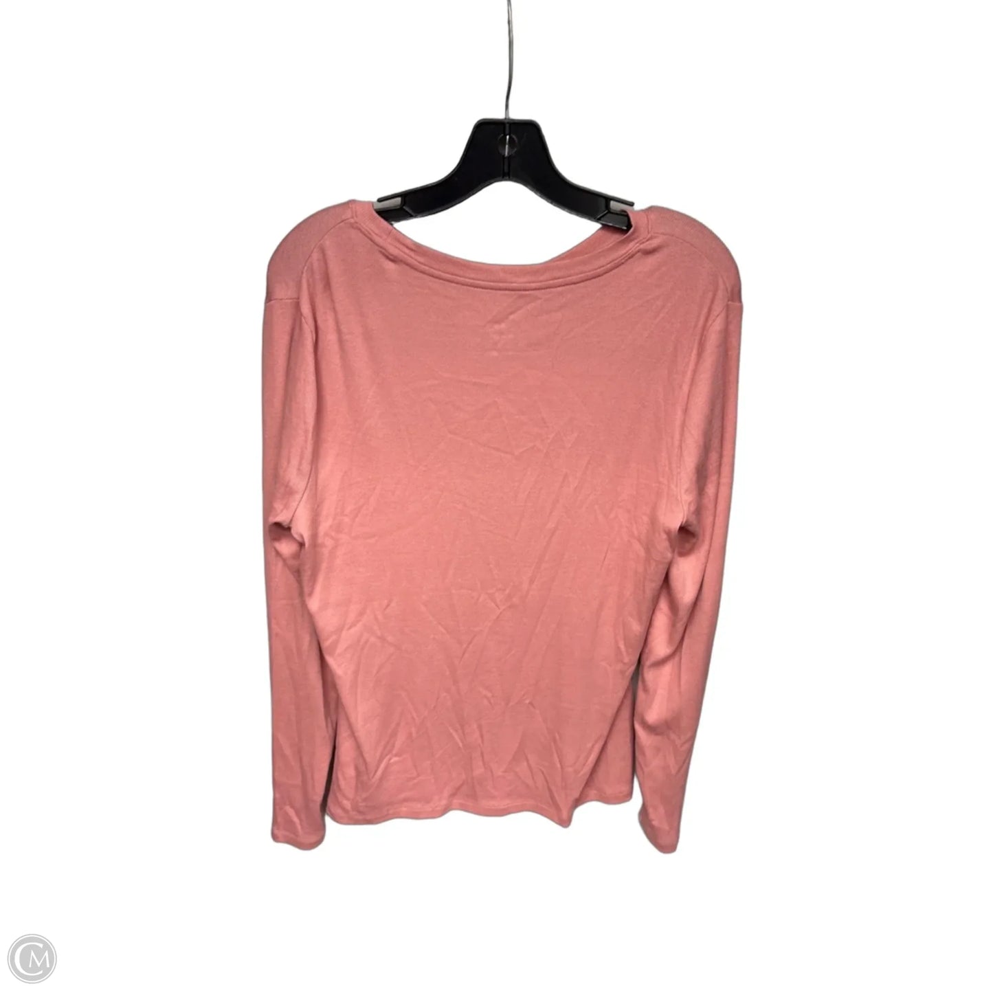 Top Long Sleeve Basic By A New Day In Pink, Size: L