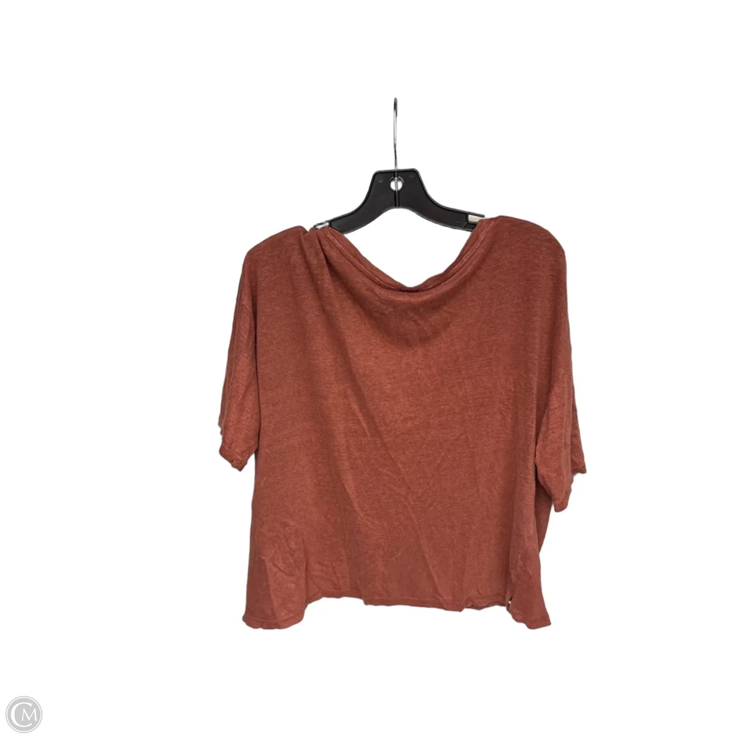 Top Short Sleeve By Tahari In Brown, Size: L